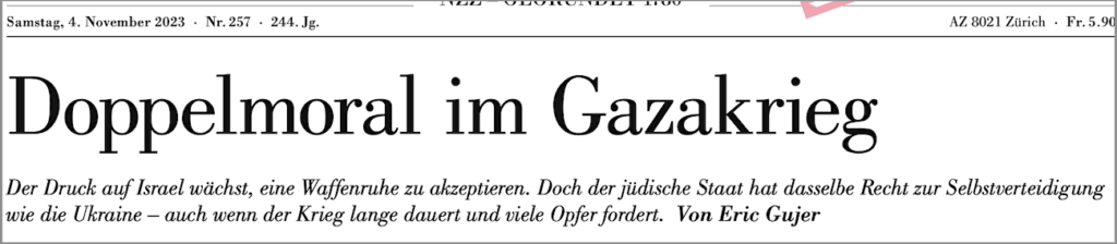 231104 NZZ Titel