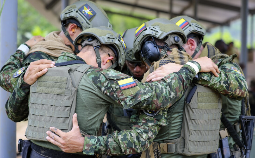 Kolumbianische Soldaten.U.S. Army National Guard