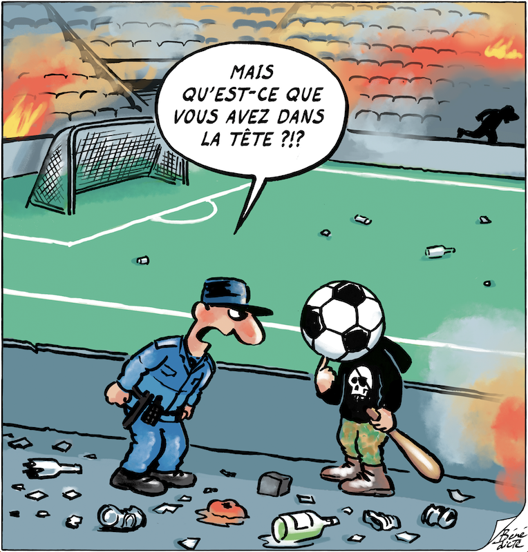 Cartoon Bénédicte Hooligans