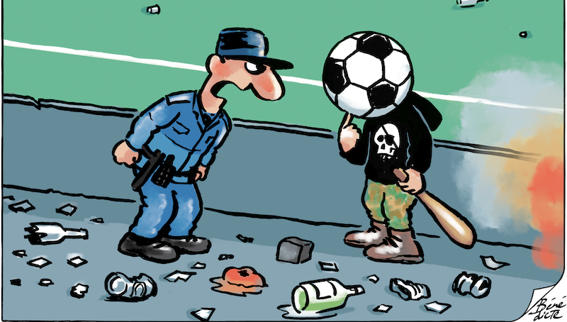 Bénédicte Cartoon Hooligans Aufmacherbild