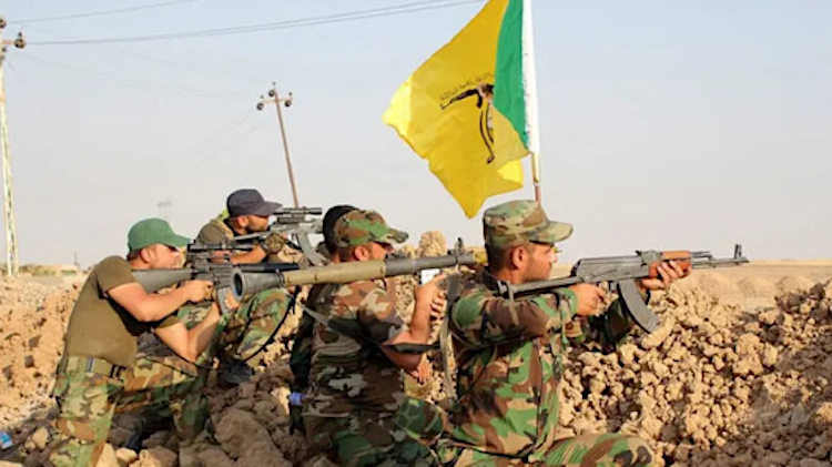 Kämpfer der Khataib Hisbollah (Hisbollah Brigaden).T.F.