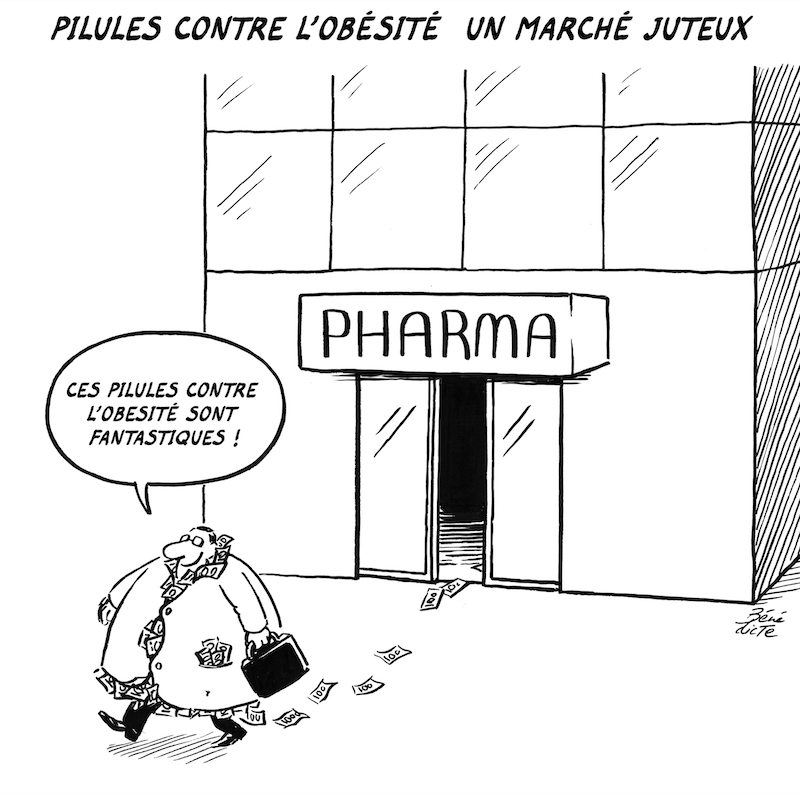 Cartoon Bénédicte Abnehm-Medikamente