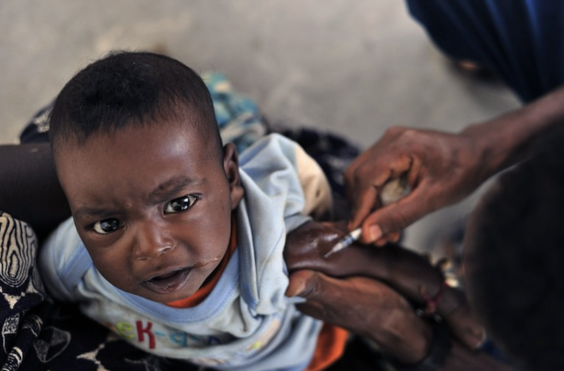 Impfung Baby Afrika