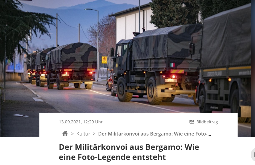 Der Bayrische Rundfunk entlarvt die «Leichenwagen» in Bergamo