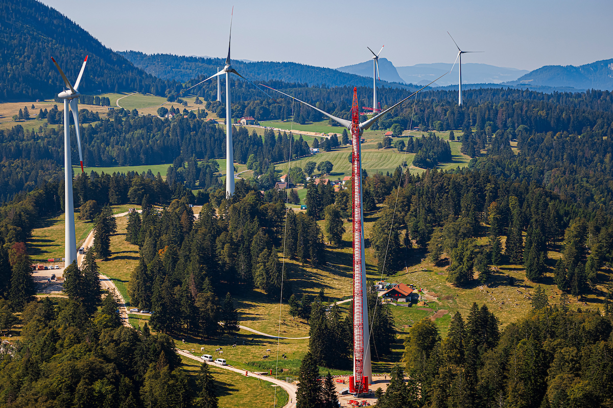 Windräder Sainte-Croix