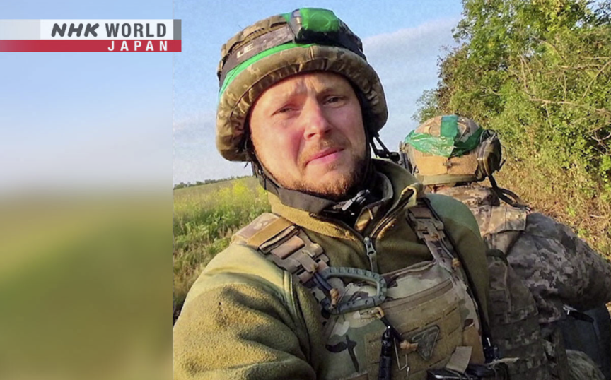 Ein ukrainischer Soldat an der Front