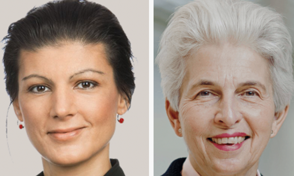 Sahra Wagenknecht (links) und Marie-Agnes Strack-Zimmermann