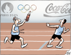 Bénédicte Cartoon Sponsoring Olympische Spiele