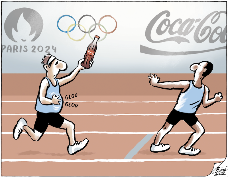 Bénédicte Cartoon Sponsoring Olympische Spiele