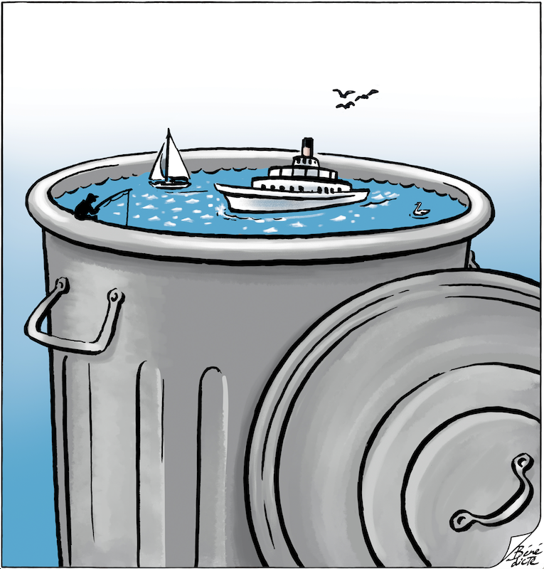Cartoon Bénédicte Lac Léman
