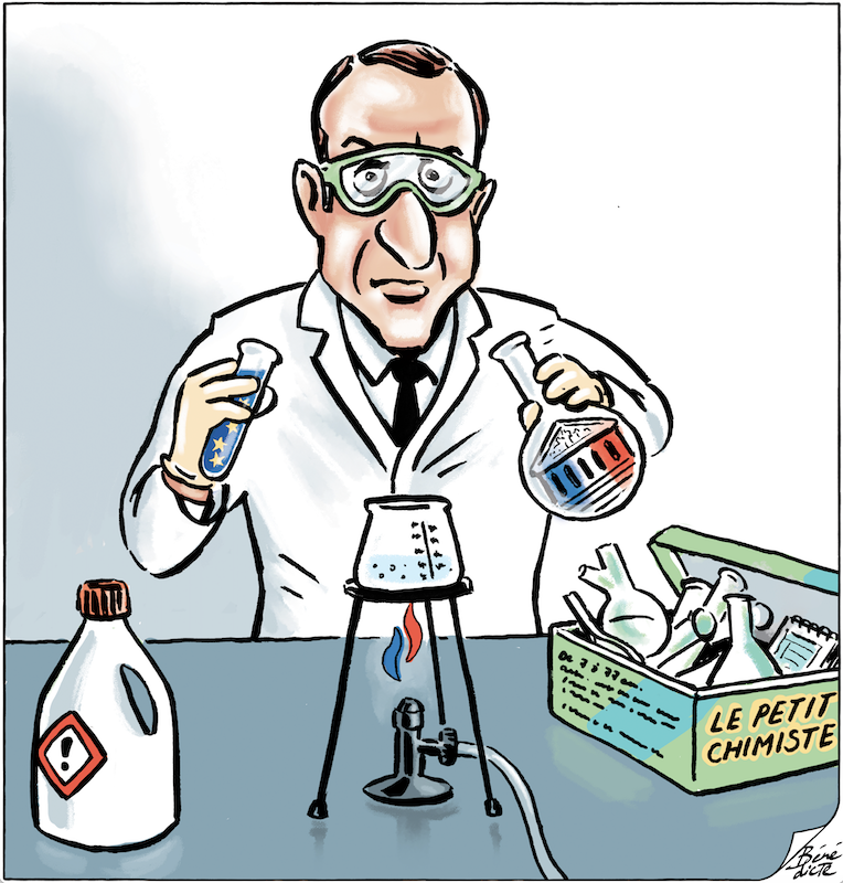 Cartoon Bénédicte Macron