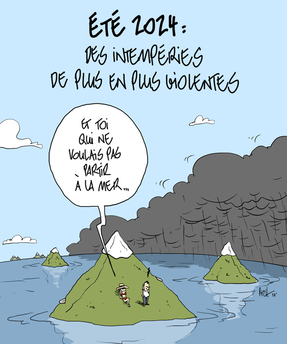 Unwetter Cartoon Pitch Vigousse