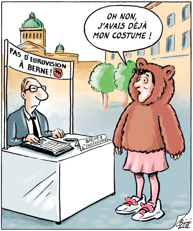 Cartoon Bénédicte Nemo Eurovision