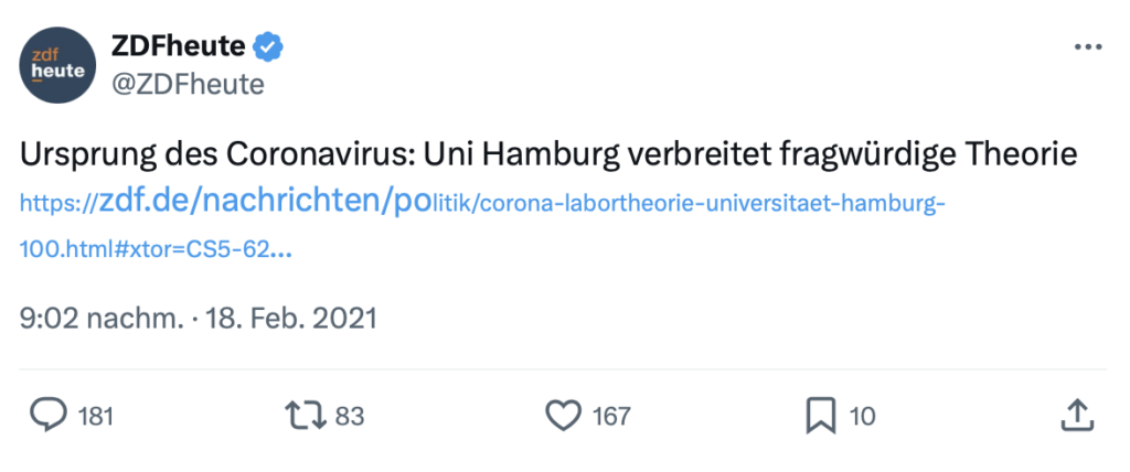 Tweet ZDF Wiesendanger