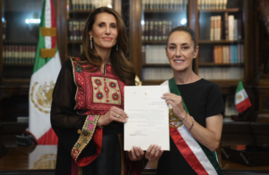 Claudia Sheinbaum und Nadya Rasheed