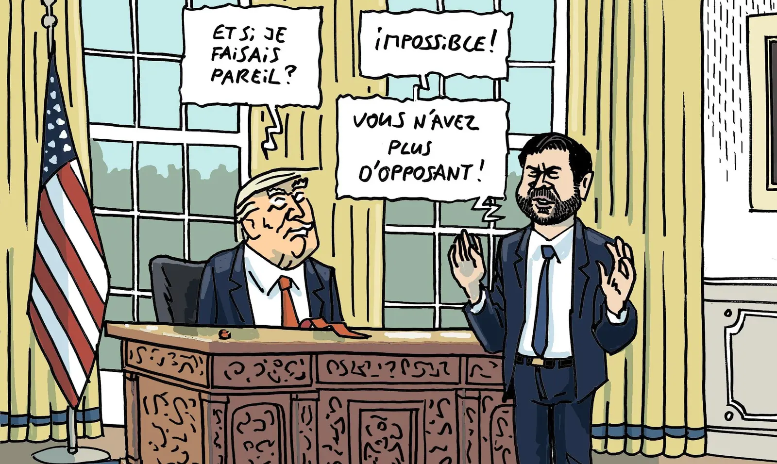 Trump und Vance geschnitten