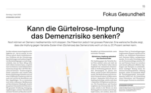 Gürtelrose Impfung St. Galler Tagblatt