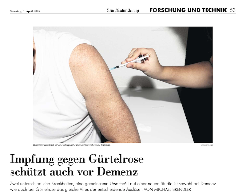 Gürtelrose Impfung NZZ