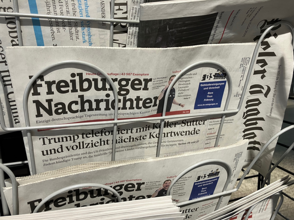 Freiburger Nachrichten Zeitungsständer