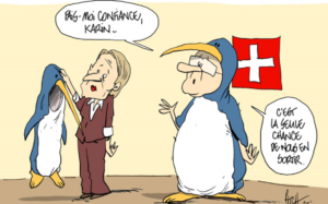 Pinguin flachflach