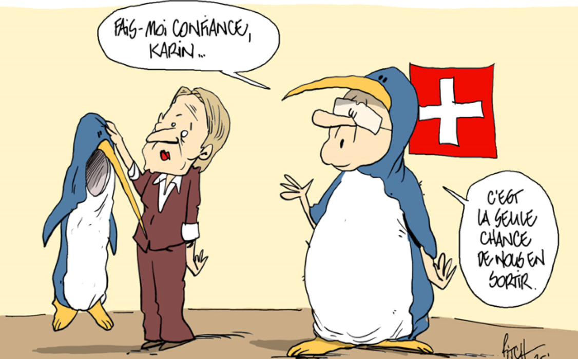 Pinguin flachflach
