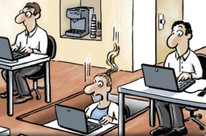 Cartoon Bénédicte KI