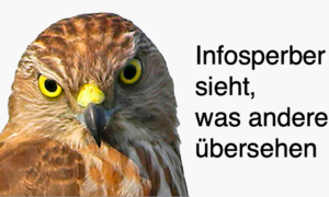 Sperberkopf m Schrift y
