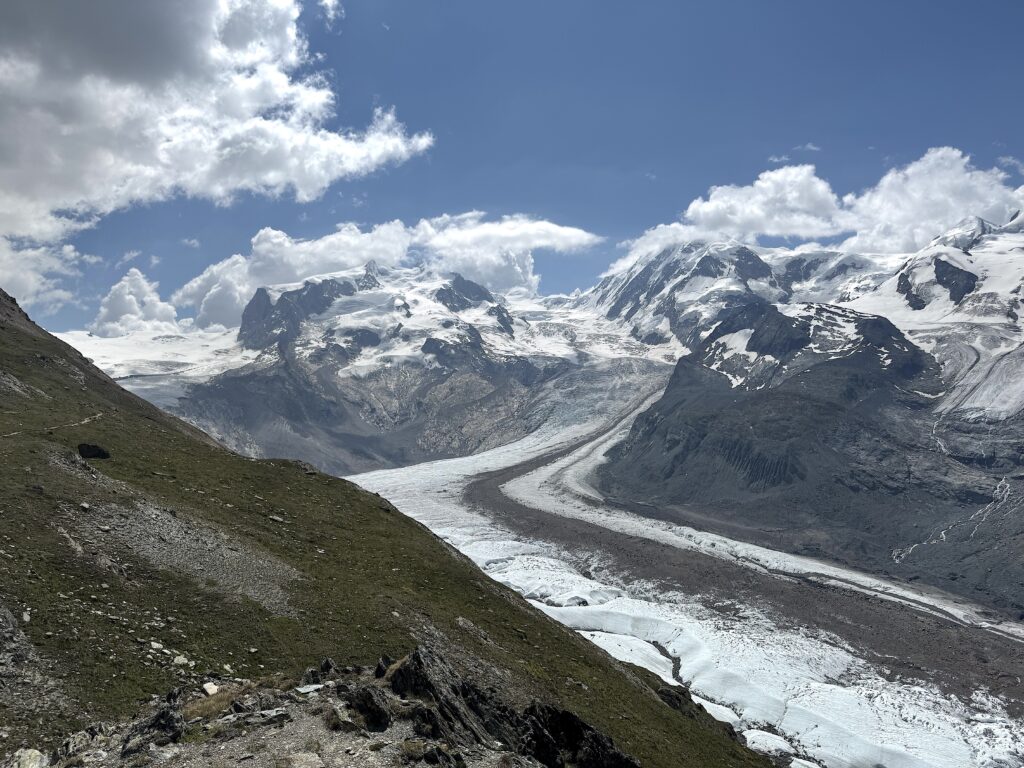 Unterer Gornergletscher, der geflutet werden soll