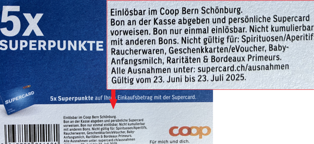 Coop Rabatt Coupon