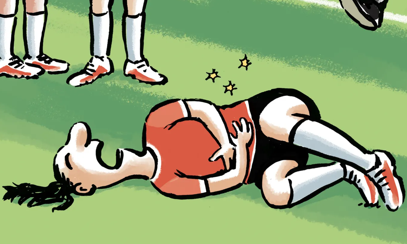 Fussball flach