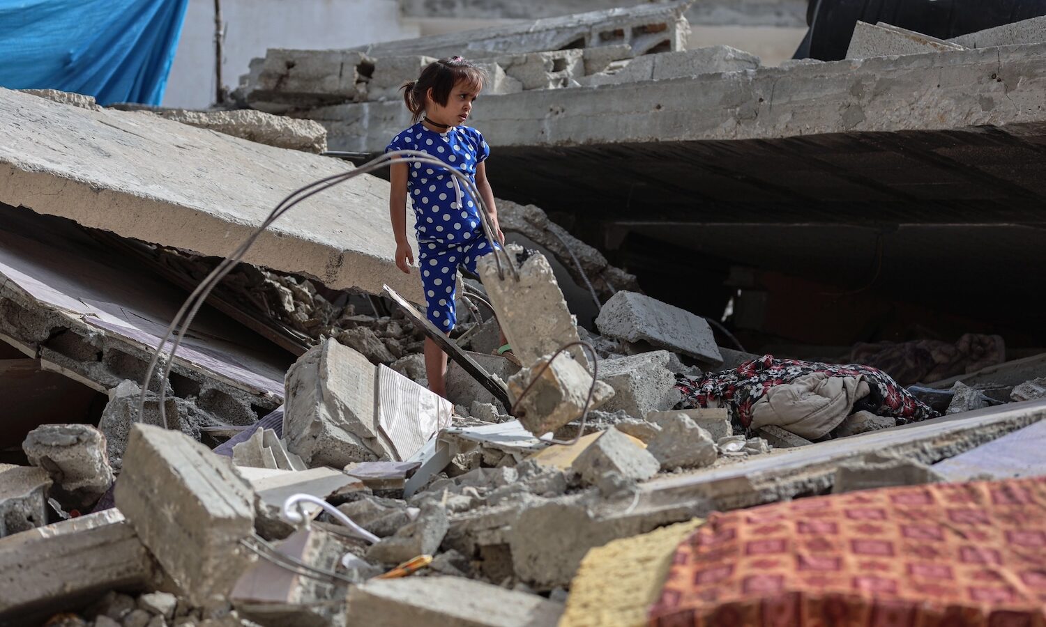 Zerstörtes Haus in Gaza. thenews2