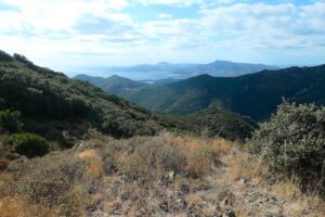 Blick vom Col de Rumpissar Richtung Costa Brava