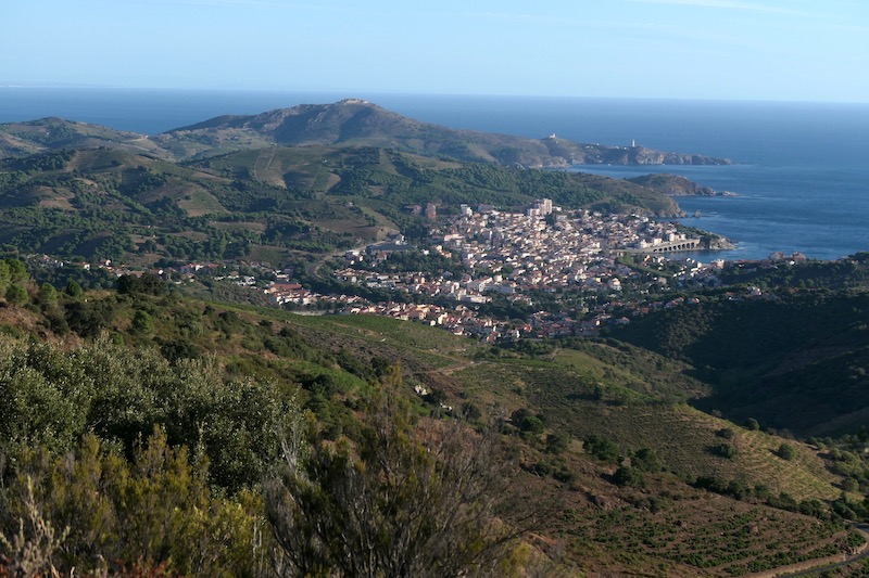 Blick zurück nach Banjuls-sur-Mer