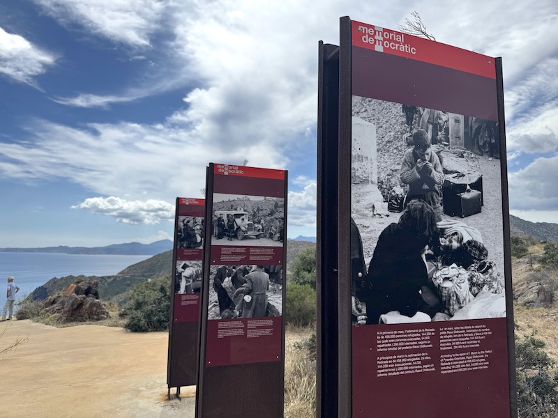 Col del Belitres, eine der Haupt-Fluchrouten, Gedenkstätte zur Erinnerung an die Retirada und die Flüchtenden vor den Nationalsozialisten Foto Walter Aeschimann 2