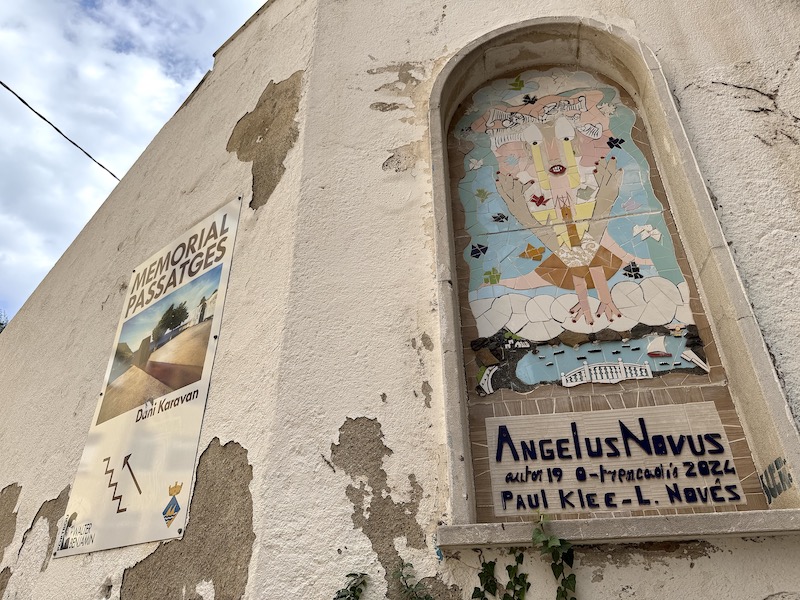 Nachbildung der Zeichnung Angelus Novus von Paul Klee