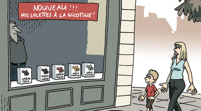 Cartoon Herrmann Einweg-E-Zigaretten-Verbot GenfAufmacherbild