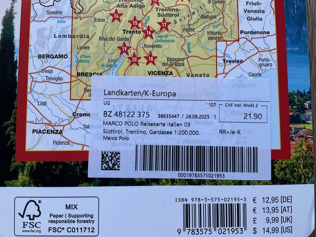 Marco Polo Karte Italien Preis