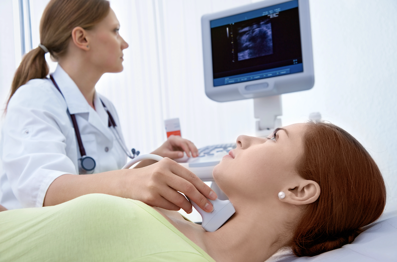 Ultraschalluntersuchung der Schilddrüse