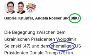 Für den «Blick» ist Trump Ex-Präsident