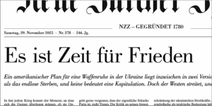 «NZZ»: «Mit Trumps Plan erreicht Selensky sein Hauptziel»