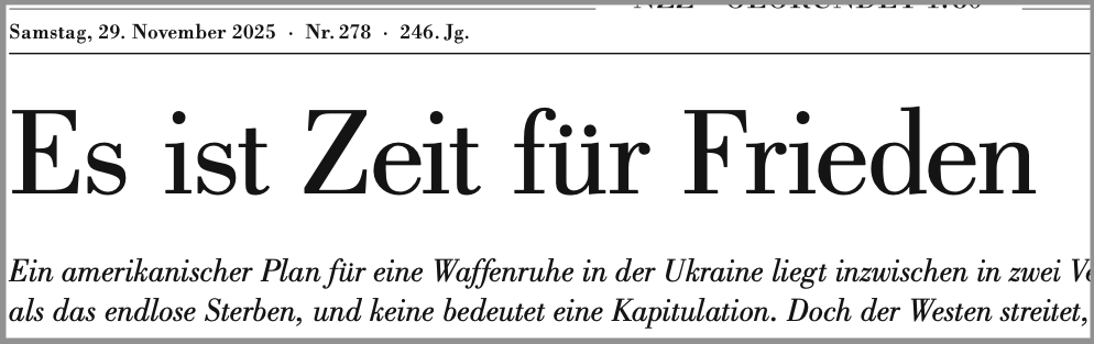 251129 NZZ Ukraine Titel Gujer