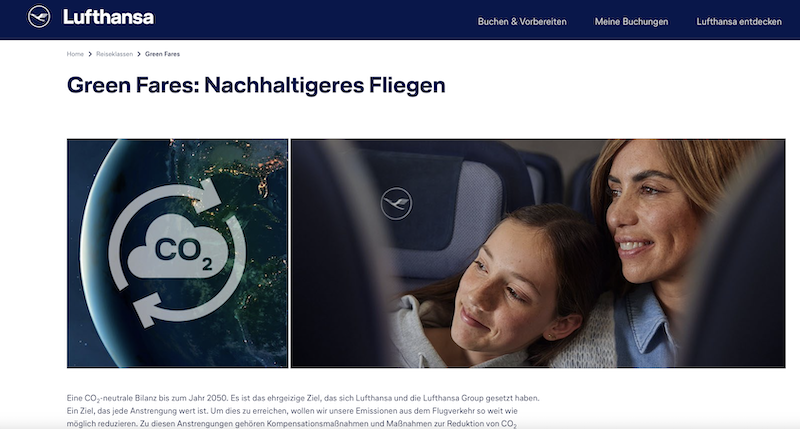 Lufthansa Green Fares