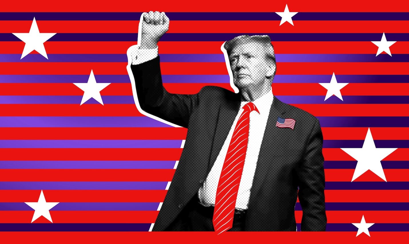 Trump Fotocollage.Klyona