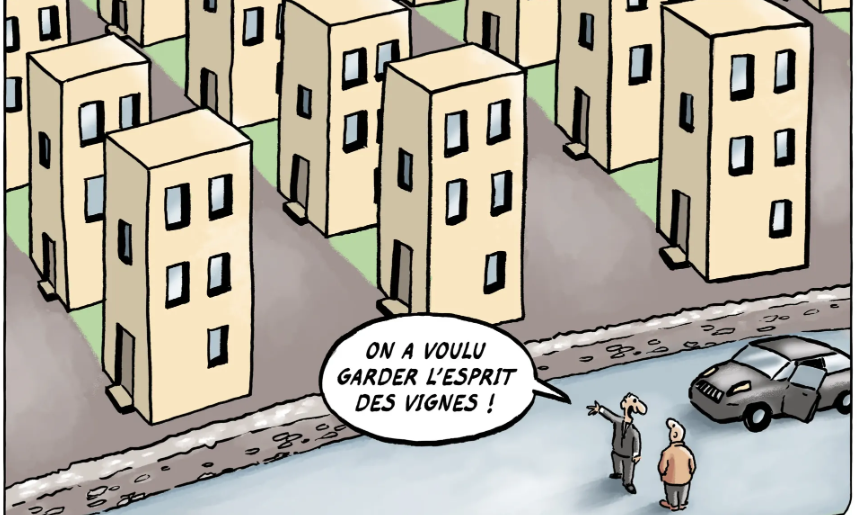 Paudez Häuser statt Weinberge. Benedicte 24 Heures