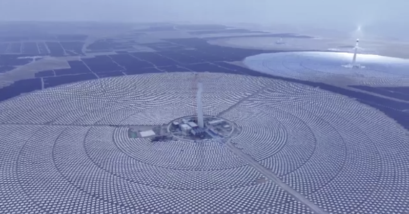 Sonnenkraftwerk Hochebene Tibet.CGTN