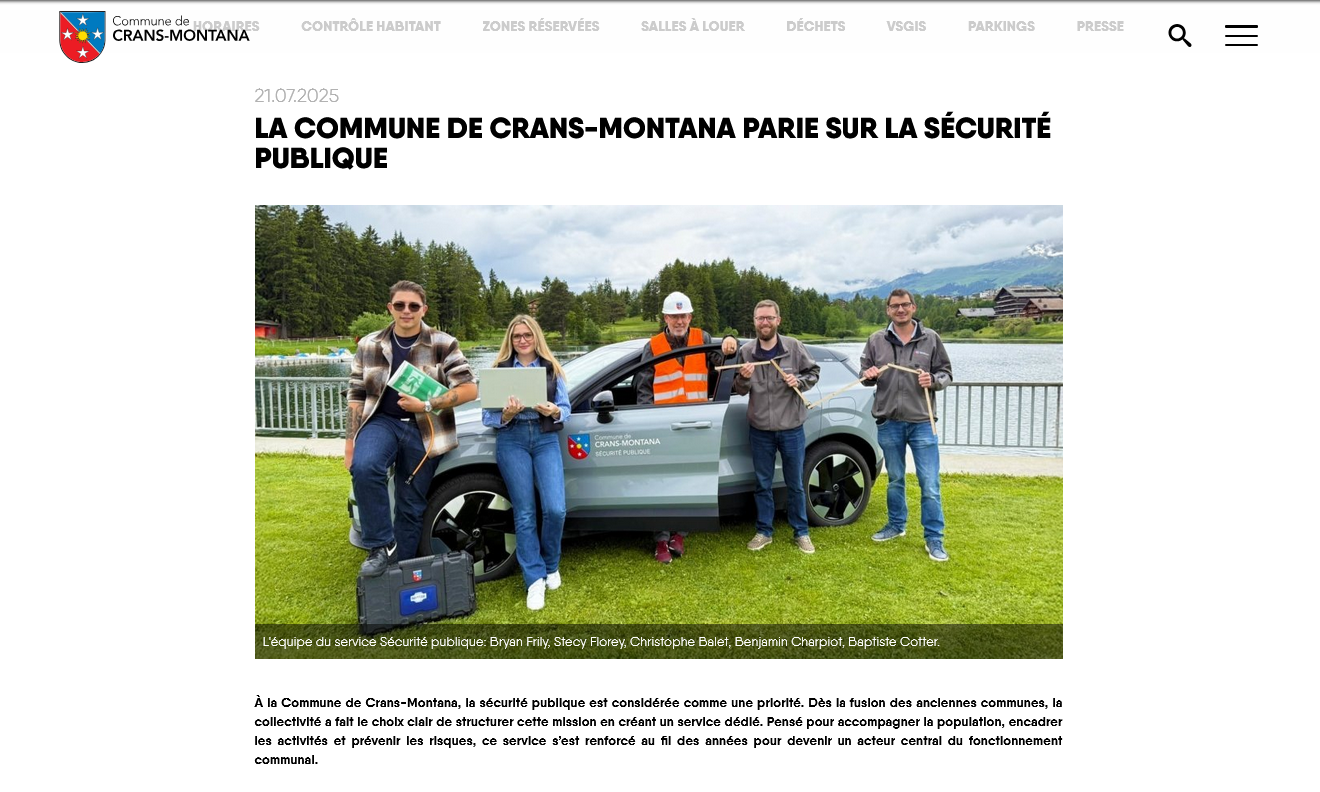 Screenshot 2026-01-11 at 22-25-52 Commune de Crans-Montana - La Commune de Crans-Montana parie sur la sécurité publique