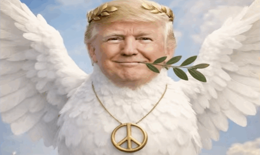 Trump Friedenstäubchen x