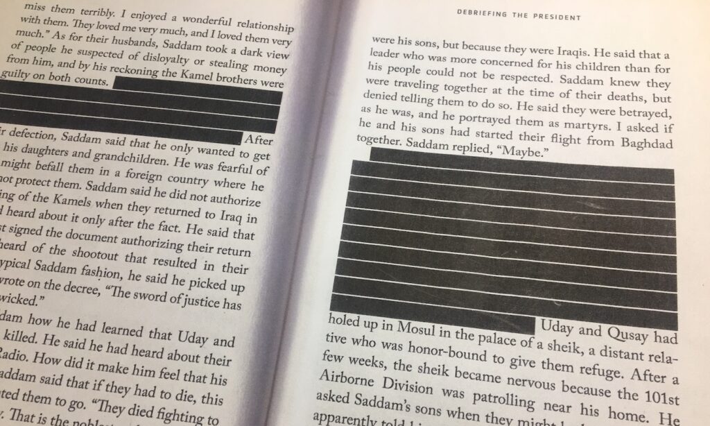 Zensur Defriefing the President