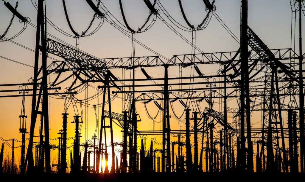 Substation in the evening