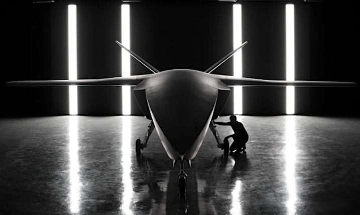 Autonome unbemannte Kampfdrohne «CA-1 Europa» der bayrischen Firma Helsing.Helsing